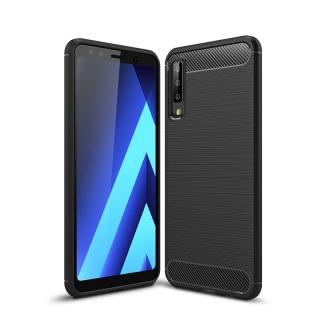 Pouzdro Carbon Case pro Samsung A750 Galaxy A7 2018 černé
