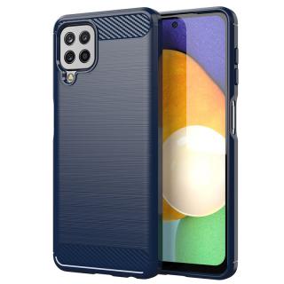 Pouzdro Carbon Case pro Samsung Galaxy A22 4G modré