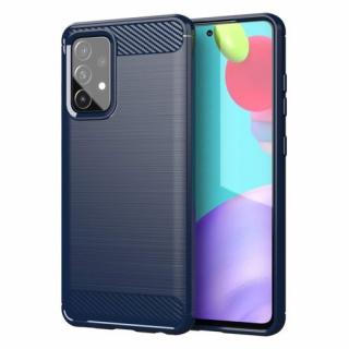 Pouzdro Carbon Case pro Samsung Galaxy A72 4G / A72 5G modré