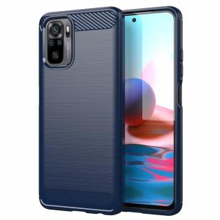 Pouzdro Carbon Case pro Xiaomi RedMi NOTE 10 / RedMi NOTE 10S modré