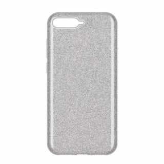 Pouzdro Glitter Case pro Huawei Y6 2018 stříbrné