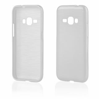 Pouzdro JELLY Case Metalic Samsung J120 Galaxy J1 (2016) bílé