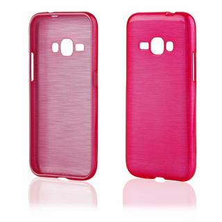 Pouzdro JELLY Case Metalic Samsung J120 Galaxy J1 (2016) růžové