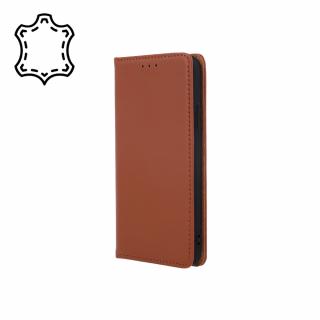 Pouzdro Smart PRO, kožené Huawei P40 Lite E / Y7p hnědé