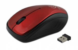 Rebeltec Comet bezdrátová USB myš k počítači červená