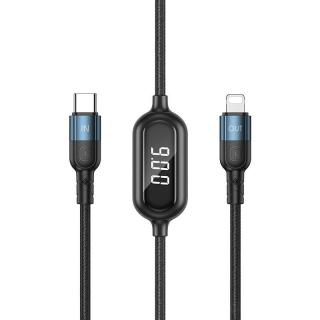 Remax RC-193i kabel USB-C PD / Apple Lightning 1m / 20W černý