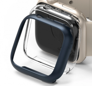 Ringke Slim Watch Case (2ks) pouzdro / kryt k Apple Watch 7 / 45mm clear + blue