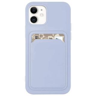 Silicone CARD case pouzdro / kryt s přihrádkou Apple iPhone 12 Mini (5,4 ), violet