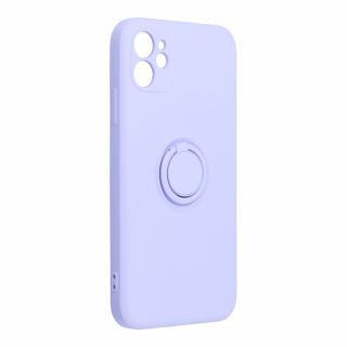 Silicone RING Case pouzdro 3v1 pro Apple iPhone 11 violet