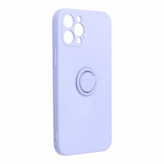 Silicone RING Case pouzdro 3v1 pro Apple iPhone 12 PRO MAX (6,7 ) violet