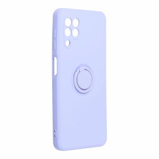 Silicone RING Case pouzdro 3v1 pro Samsung Galaxy A22 4G violet