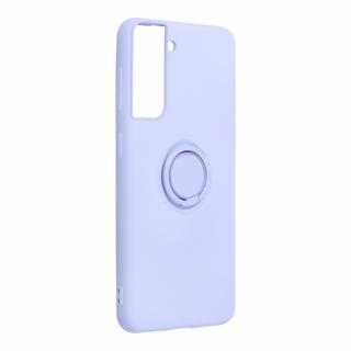 Silicone RING Case pouzdro 3v1 pro Samsung Galaxy S21 violet