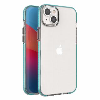 Spring Case TPU pouzdro pro Apple iPhone 14 Plus (6,7 ) clear / light blue