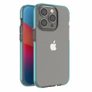 Spring Case TPU pouzdro pro Apple iPhone 14 PRO (6,1 ) clear / light blue