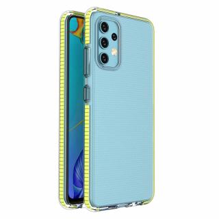 Spring Case TPU pouzdro pro Samsung Galaxy A32 4G clear / yellow