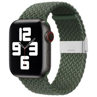 Strap Fabric řemínek k Apple Watch 2/3/4/5/6/SE 38mm/40mm green / zelený