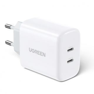 UGreen 10343 nabíječka s výstupem 2x USB-C PD / 40W / bílá