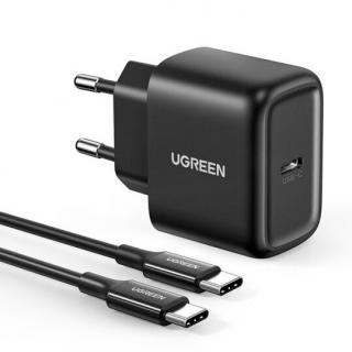 UGreen 50581 nabíječka s výstupem USB-C PD / 25W + kabel 2m USB-C PD černá