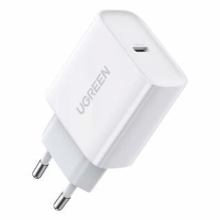 UGreen CD137 nabíječka s výstupem USB-C PD 3.0 / 20W / QC 4.0 bílá