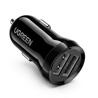 Ugreen nabíječka do auta 2x USB / 4,8A / 24W / černá