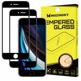 Wozinsky Full Glue 2x tvrzené sklo iPhone 7 / 8 / SE 2020 Case friendly, černé