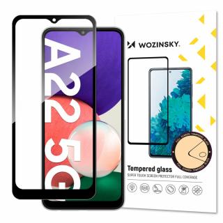 Wozinsky Full Glue tvrzené sklo Samsung Galaxy A22 5G černé 9111201939349