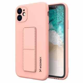 Wozinsky Kickstand Case pouzdro / kryt s opěrkou 3v1 pro Apple iPhone 12 (6,1 ) pink