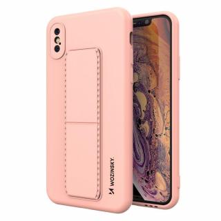 Wozinsky Kickstand Case pouzdro / kryt s opěrkou 3v1 pro Apple iPhone X / Xs pink