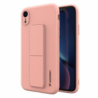 Wozinsky Kickstand Case pouzdro / kryt s opěrkou 3v1 pro Apple iPhone Xr pink