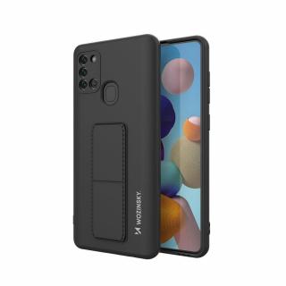 Wozinsky Kickstand Case pouzdro / kryt s opěrkou 3v1 pro Samsung Galaxy A21s black