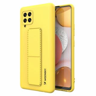 Wozinsky Kickstand Case pouzdro / kryt s opěrkou 3v1 pro Samsung Galaxy A22 4G yellow