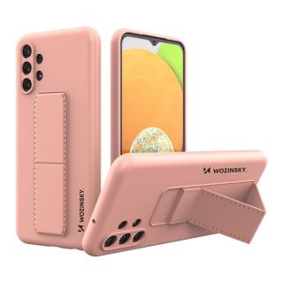 Wozinsky Kickstand Case pouzdro / kryt s opěrkou 3v1 pro Samsung Galaxy A23 pink