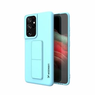 Wozinsky Kickstand Case pouzdro / kryt s opěrkou 3v1 pro Samsung Galaxy S21 Ultra 5G blue