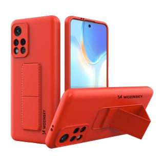 Wozinsky Kickstand Case pouzdro / kryt s opěrkou 3v1 pro Xiaomi RedMi 10 red