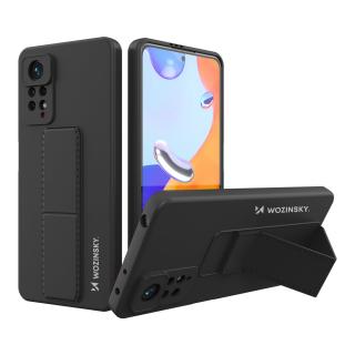 Wozinsky Kickstand Case pouzdro / kryt s opěrkou 3v1 pro Xiaomi RedMi NOTE 11 Pro black