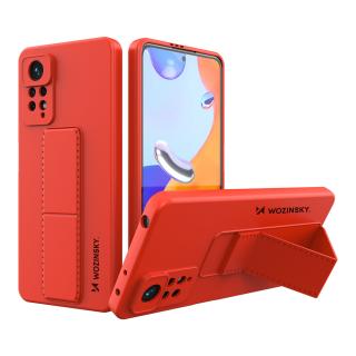 Wozinsky Kickstand Case pouzdro / kryt s opěrkou 3v1 pro Xiaomi RedMi NOTE 11 Pro red