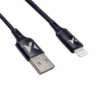 Wozinsky WUC-L2B USB kabel - iPhone Lightning / 2m / 2,4A černý