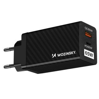 Wozinsky WWCG01 nabíječka GaN / 65W / USB QC 3.0 / USB-C PD / černá