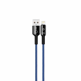 XO NB102 USB kabel - iPhone lightning 1m / 2,4A modrý