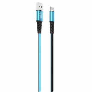 XO NB154 USB kabel - Micro USB 1m / 2A modrý