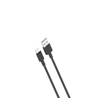 XO NB156 USB kabel - iPhone lightning 1m / 2,4A černý