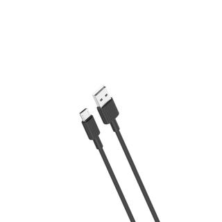 XO NB156 USB kabel - Micro USB 1m / 2,4A černý