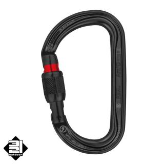 Karabina PETZL Am´D šroubovací černá (Petzl Am D Carabiner Black)