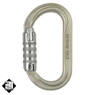 Karabina PETZL OXAN ocel TRIACT (Petzl Oxan Steel Carabiner Triact-Lock)