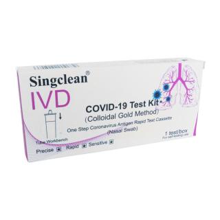 1 ks Antigenní výtěrový test COVID-19 SINGCLEAN