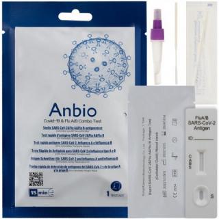 1 ks Antigenní výtěrový test na COVID-19 a chřipku A/B ANBIO