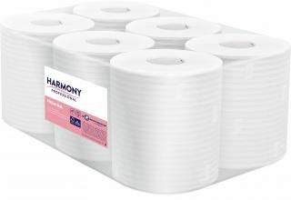 Maxi bílé papírové ručníky 2-vrstvé v roli z celulózy, 6 ks