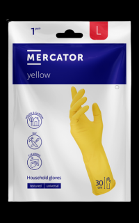 Ochranné pracovní latexové rukavice Mercator Yellow 2 ks L