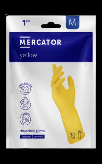 Ochranné pracovní latexové rukavice Mercator Yellow 2 ks M