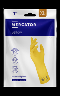 Ochranné pracovní latexové rukavice Mercator Yellow 2 ks XL